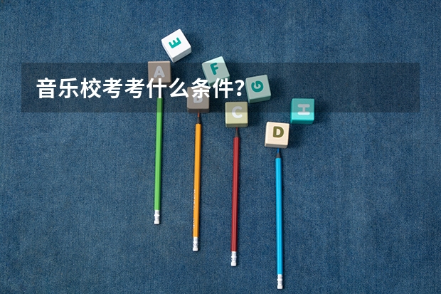 音乐校考考什么条件？