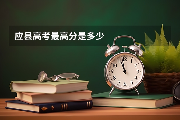 应县高考最高分是多少
