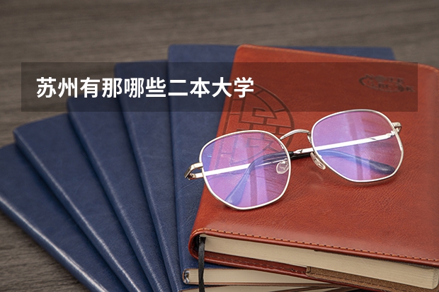 苏州有那哪些二本大学