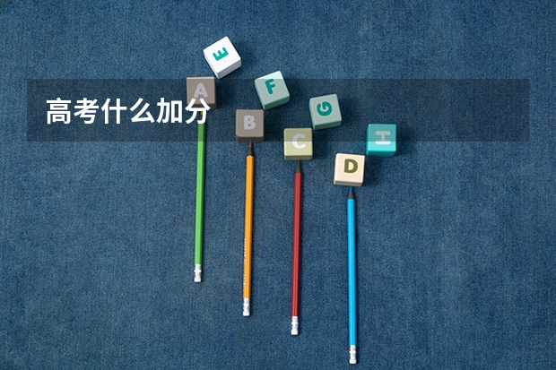 高考什么加分