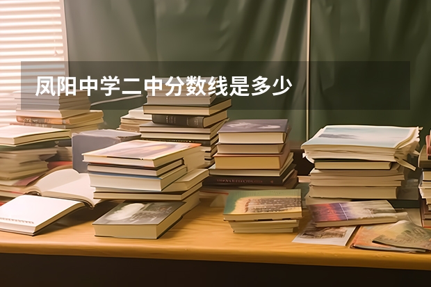 凤阳中学二中分数线是多少