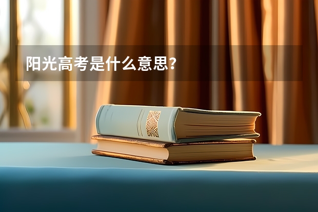 阳光高考是什么意思？