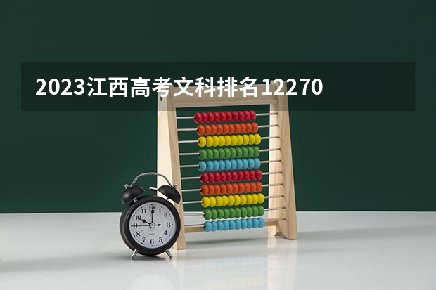 2023江西高考文科排名122702的考生报哪所大学 往年录取分数线