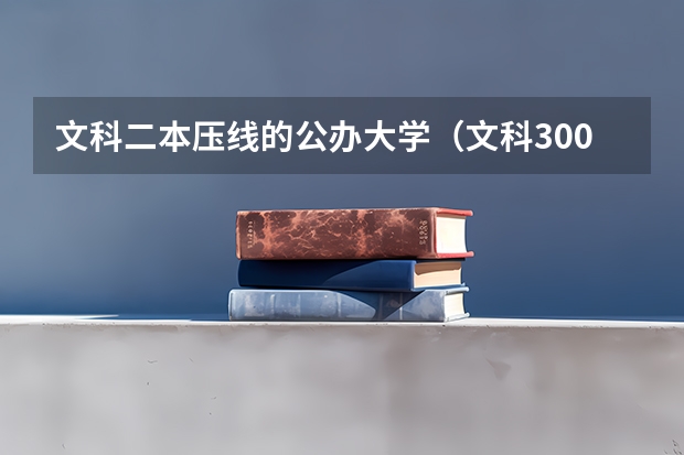 文科二本压线的公办大学（文科300多分的公办二本大学）
