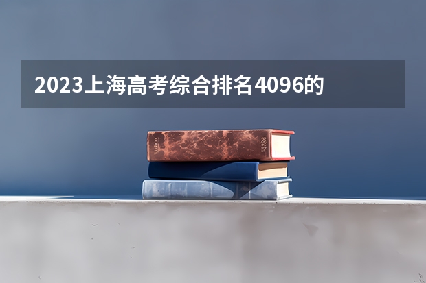 2023上海高考综合排名4096的考生报哪所大学 往年录取分数线