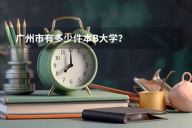 广州市有多少件本B大学？