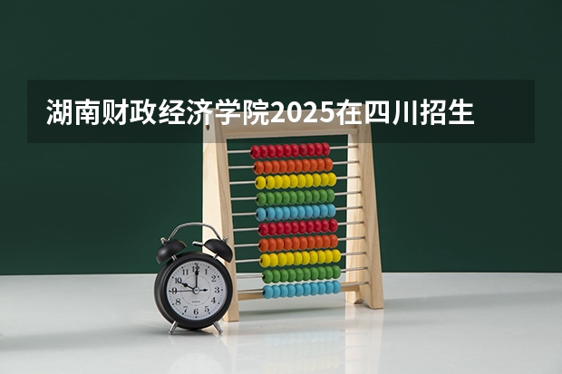湖南财政经济学院2025在四川招生计划预测