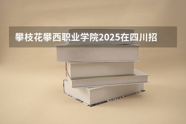 攀枝花攀西职业学院2025在四川招生计划预测