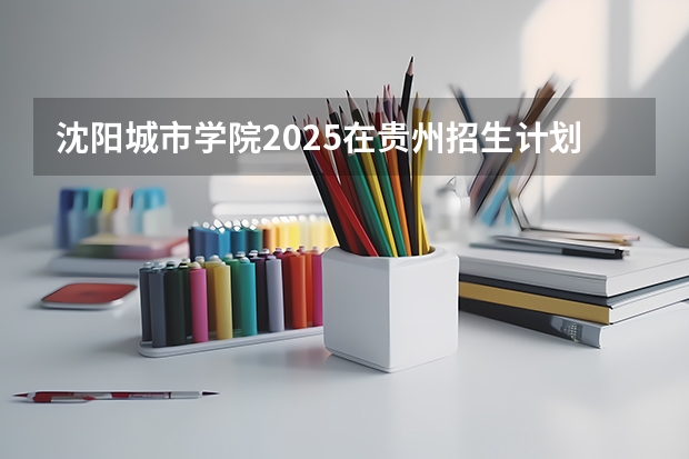 沈阳城市学院2025在贵州招生计划预测