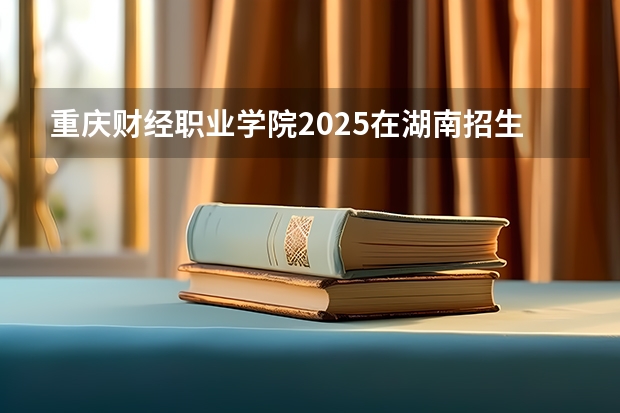 重庆财经职业学院2025在湖南招生计划预测