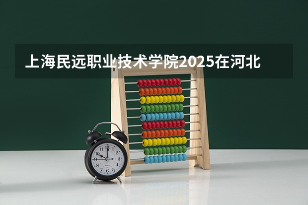 上海民远职业技术学院2025在河北招生计划预测