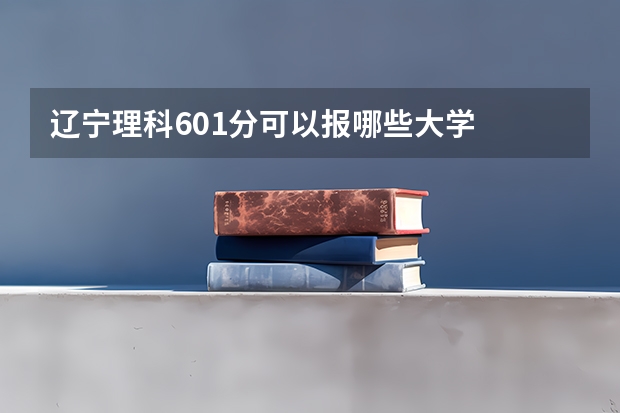 辽宁理科601分可以报哪些大学