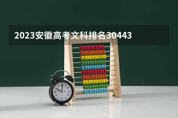 2023安徽高考文科排名30443的考生报哪所大学 往年录取分数线
