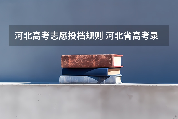 河北高考志愿投档规则 河北省高考录取规则及方法