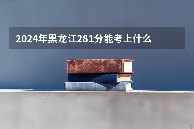 2024年黑龙江281分能考上什么大学？